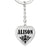 Alison v01 - Heart Pendant Luxury Keychain
