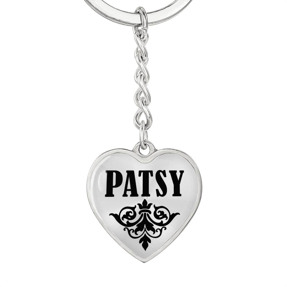 Patsy v01 - Heart Pendant Luxury Keychain