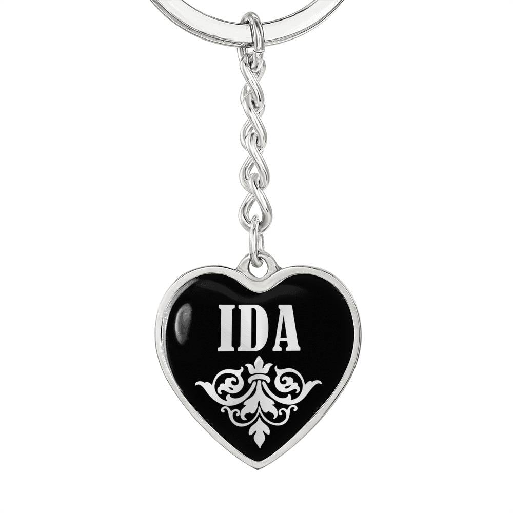 Ida v02 - Heart Pendant Luxury Keychain
