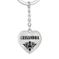 Cassandra v01 - Heart Pendant Luxury Keychain