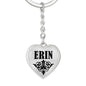 Erin v01 - Heart Pendant Luxury Keychain