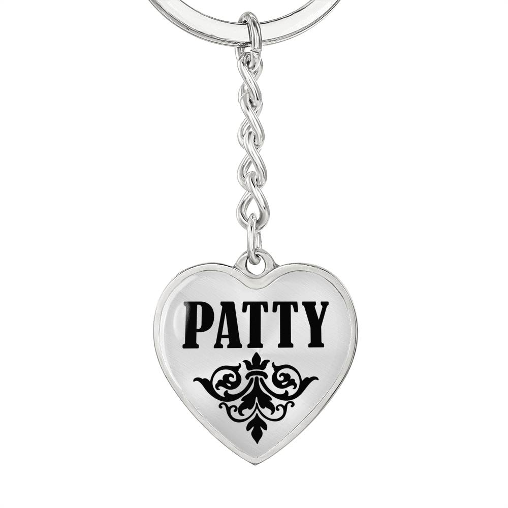Patty v01 - Heart Pendant Luxury Keychain