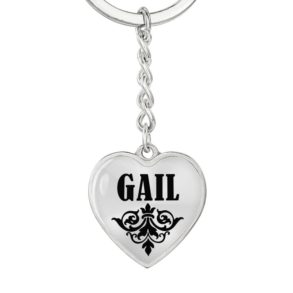 Gail v01 - Heart Pendant Luxury Keychain