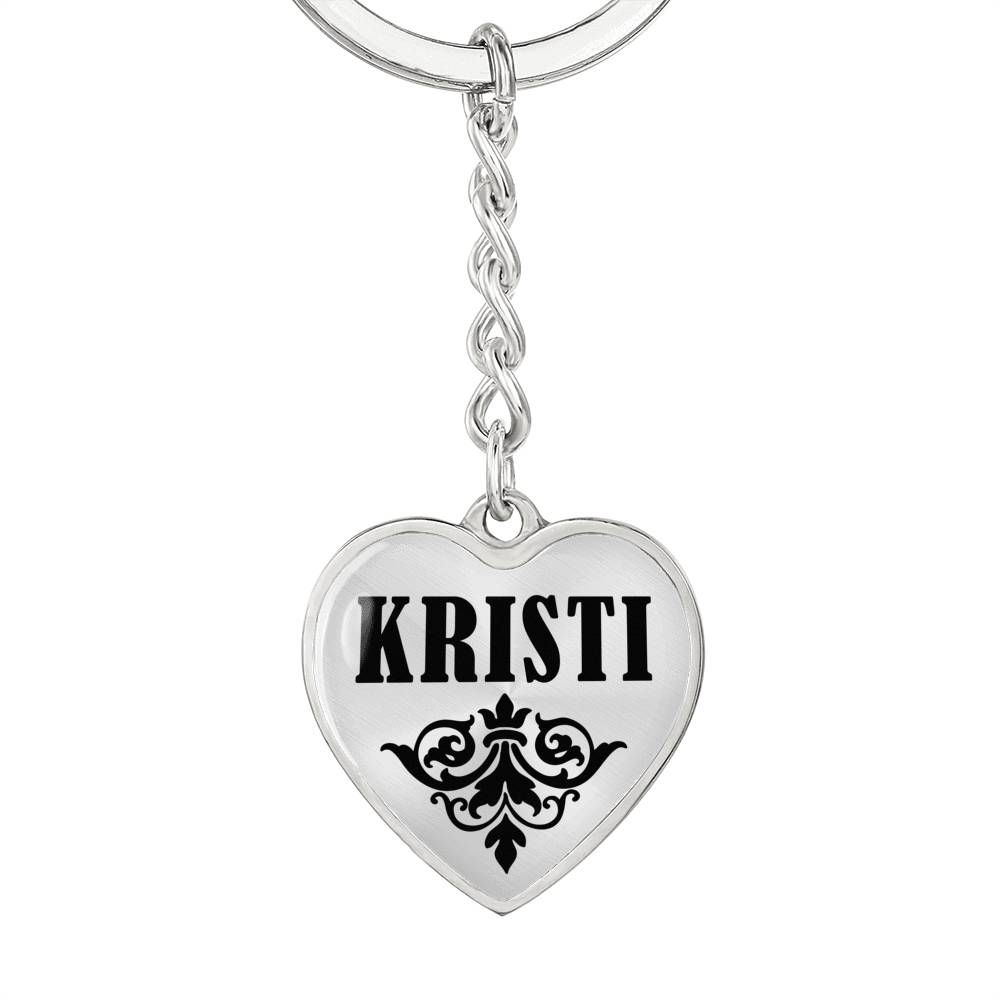 Kristi v01 - Heart Pendant Luxury Keychain