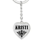 Kristi v01 - Heart Pendant Luxury Keychain