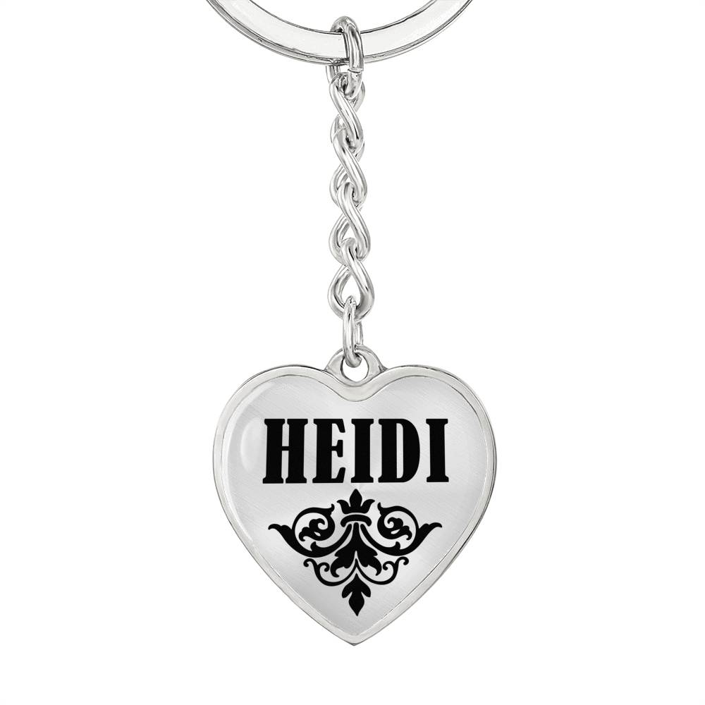 Heidi v01 - Heart Pendant Luxury Keychain