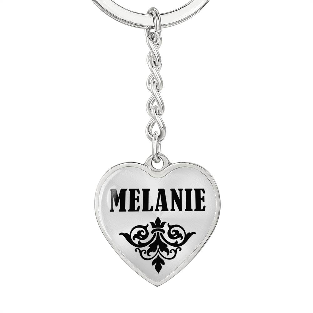 Melanie v01 - Heart Pendant Luxury Keychain