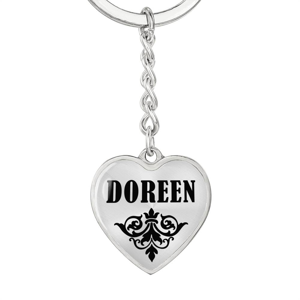 Doreen v01 - Heart Pendant Luxury Keychain