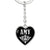 Amy v02 - Heart Pendant Luxury Keychain