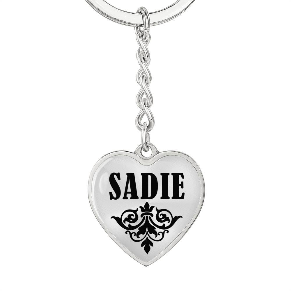 Sadie v01 - Heart Pendant Luxury Keychain