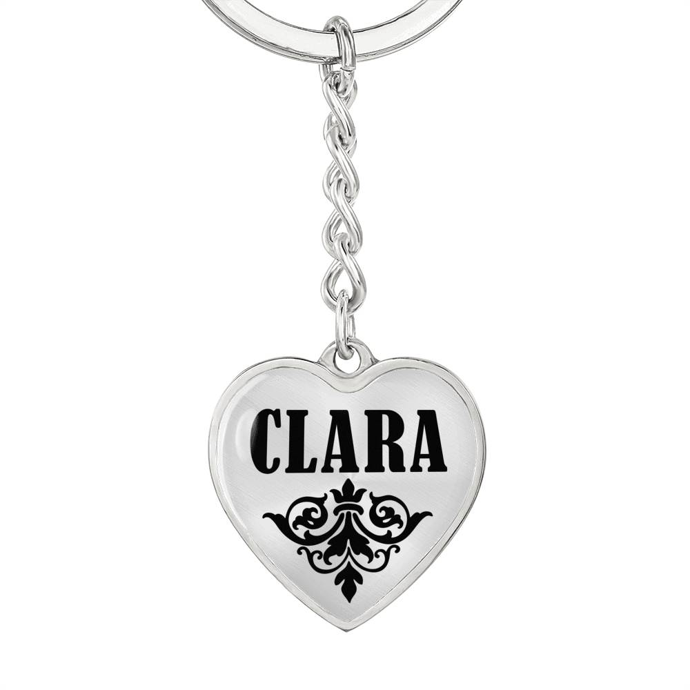 Clara v01 - Heart Pendant Luxury Keychain