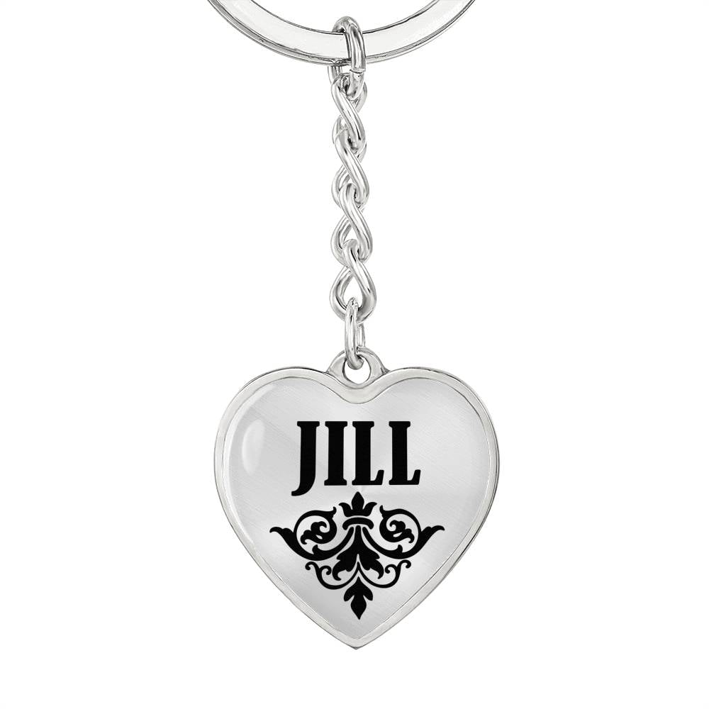 Jill v01 - Heart Pendant Luxury Keychain