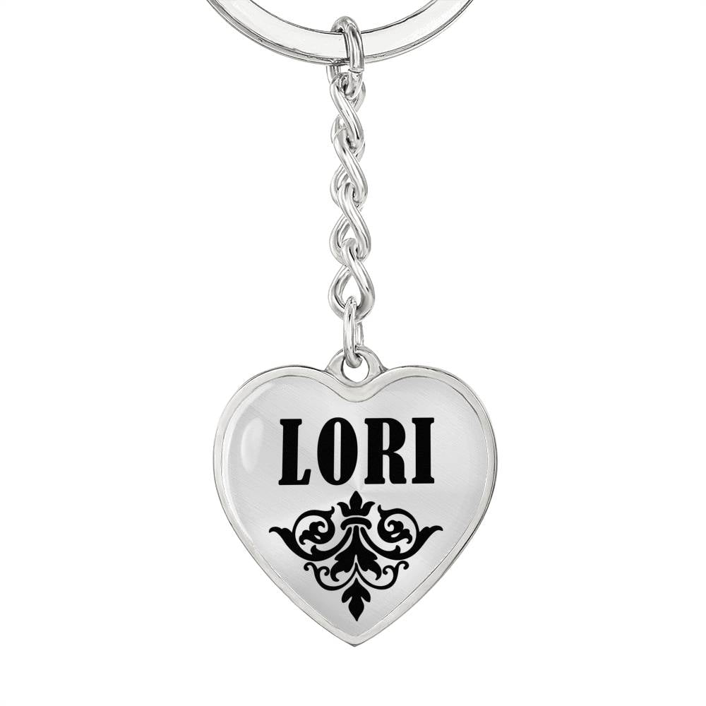 Lori v01 - Heart Pendant Luxury Keychain