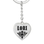 Lori v01 - Heart Pendant Luxury Keychain