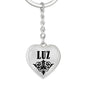 Luz v01 - Heart Pendant Luxury Keychain