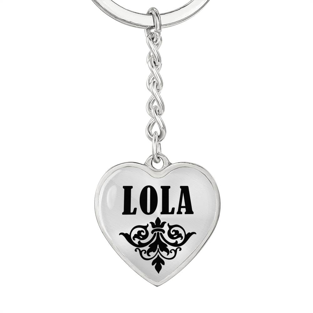 Lola v01 - Heart Pendant Luxury Keychain