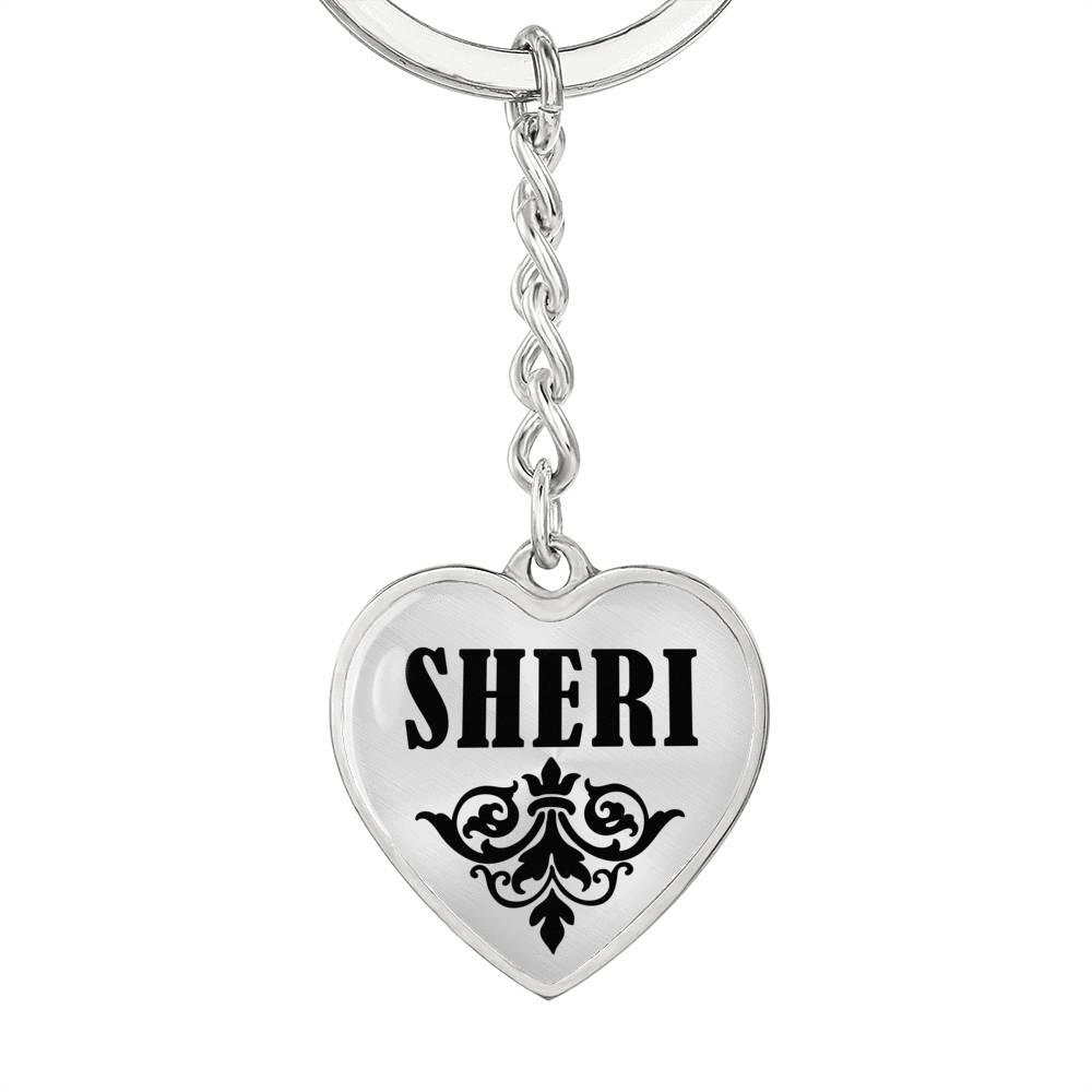 Sheri v01 - Heart Pendant Luxury Keychain