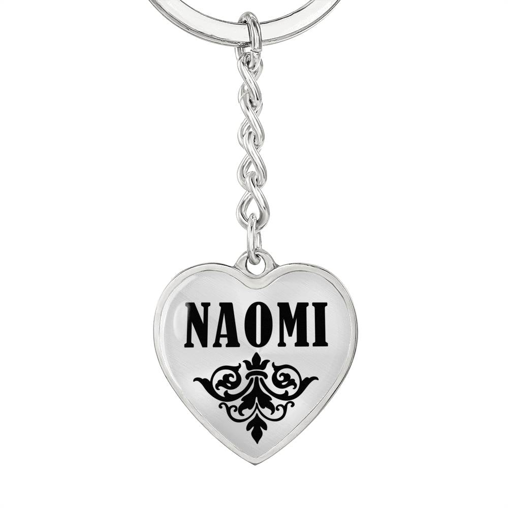 Naomi v01 - Heart Pendant Luxury Keychain