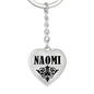Naomi v01 - Heart Pendant Luxury Keychain