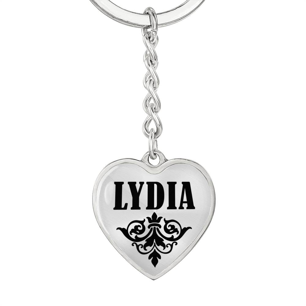 Lydia v01 - Heart Pendant Luxury Keychain