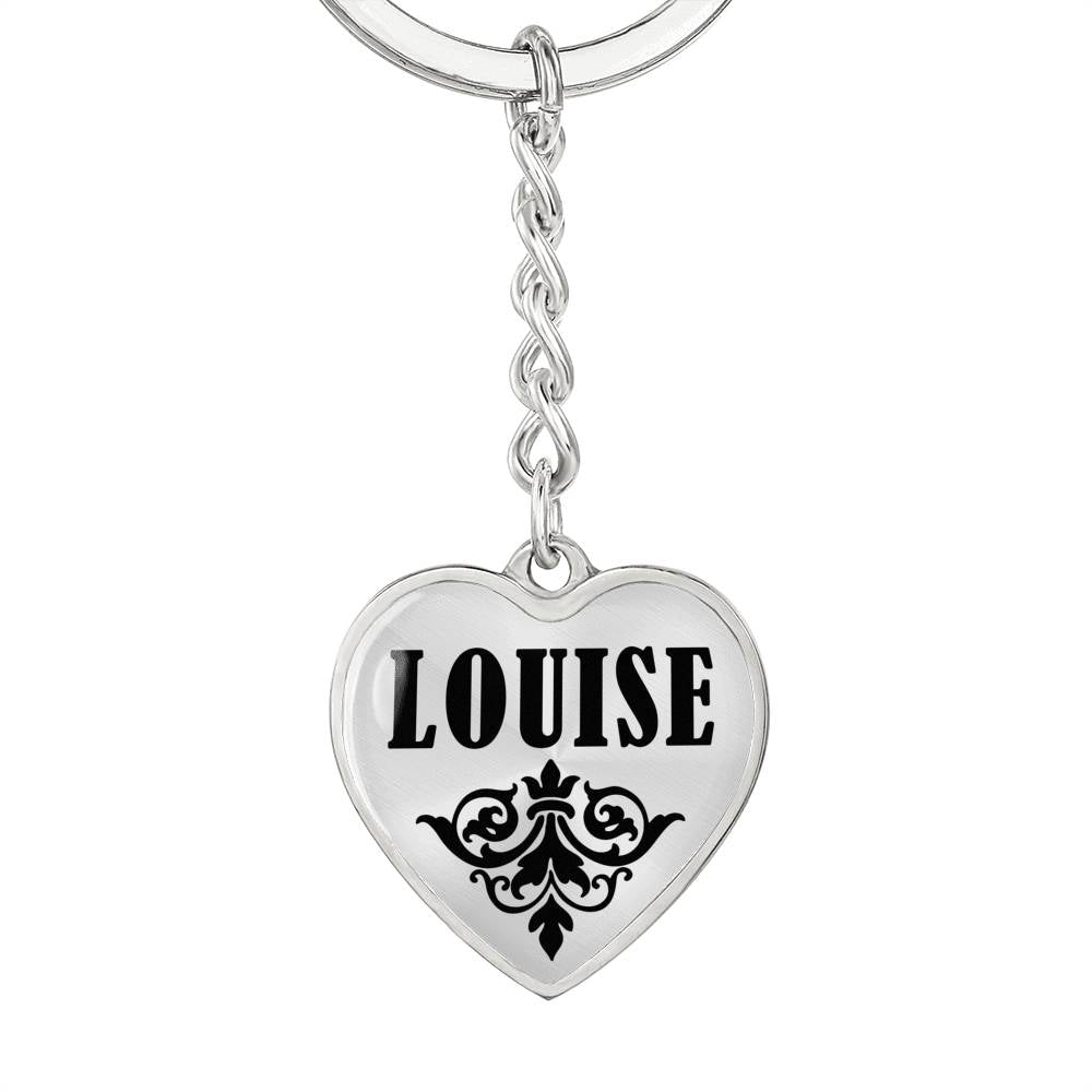 Louise v01 - Heart Pendant Luxury Keychain