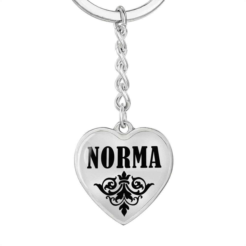 Norma v01 - Heart Pendant Luxury Keychain