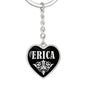 Erica v02 - Heart Pendant Luxury Keychain