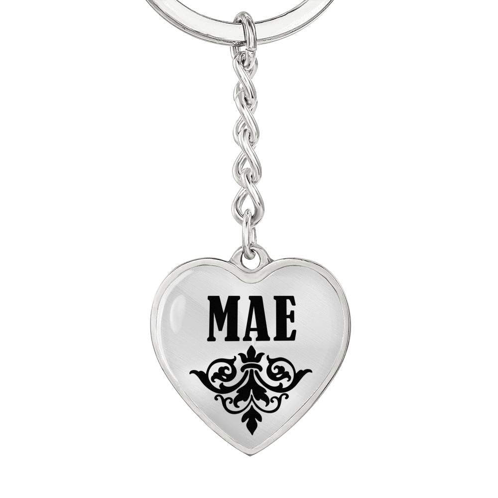 Mae v01 - Heart Pendant Luxury Keychain
