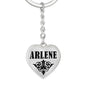 Arlene v01 - Heart Pendant Luxury Keychain