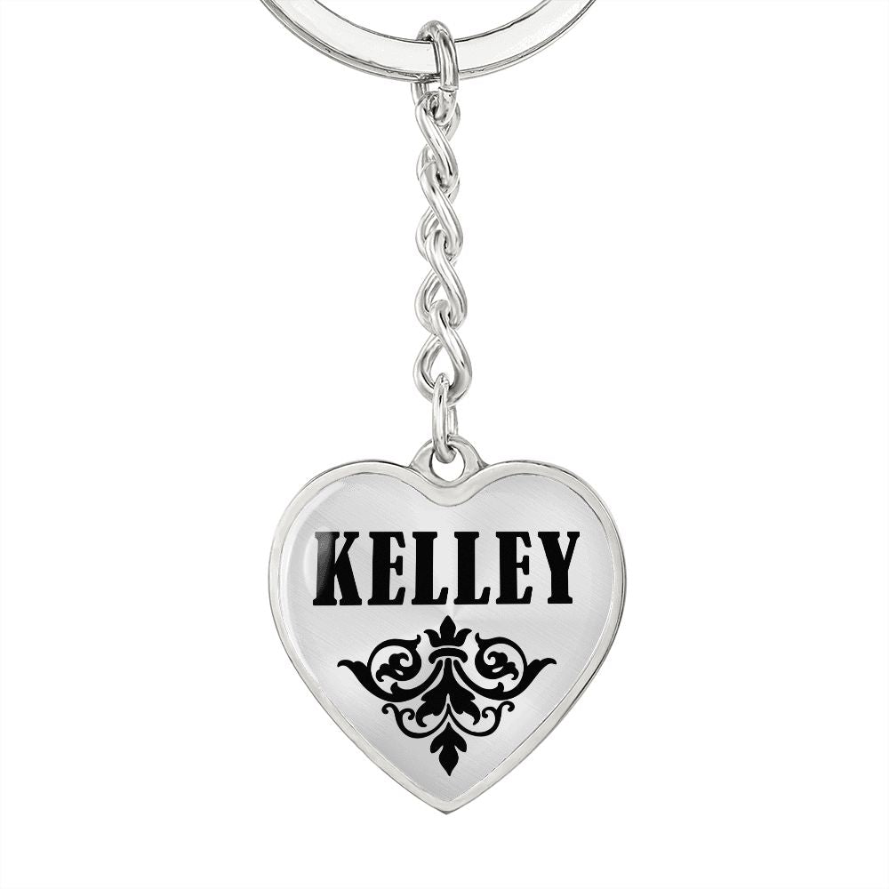 Kelley  v01 - Heart Pendant Luxury Keychain