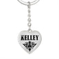 Kelley  v01 - Heart Pendant Luxury Keychain