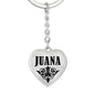 Juana v01 - Heart Pendant Luxury Keychain