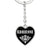 Adrienne v02 - Heart Pendant Luxury Keychain