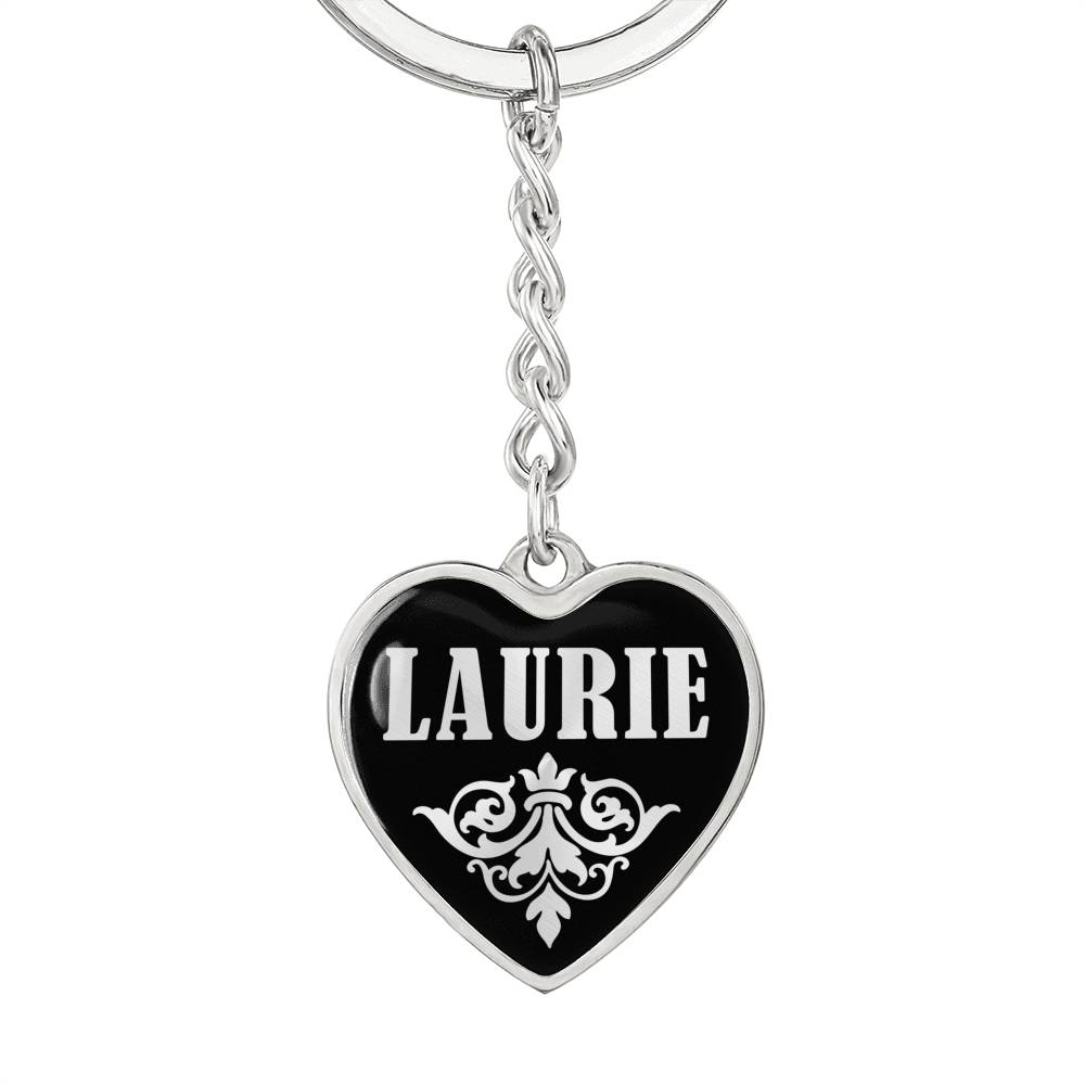 Laurie v02 - Heart Pendant Luxury Keychain
