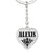 Alexis  v01 - Heart Pendant Luxury Keychain