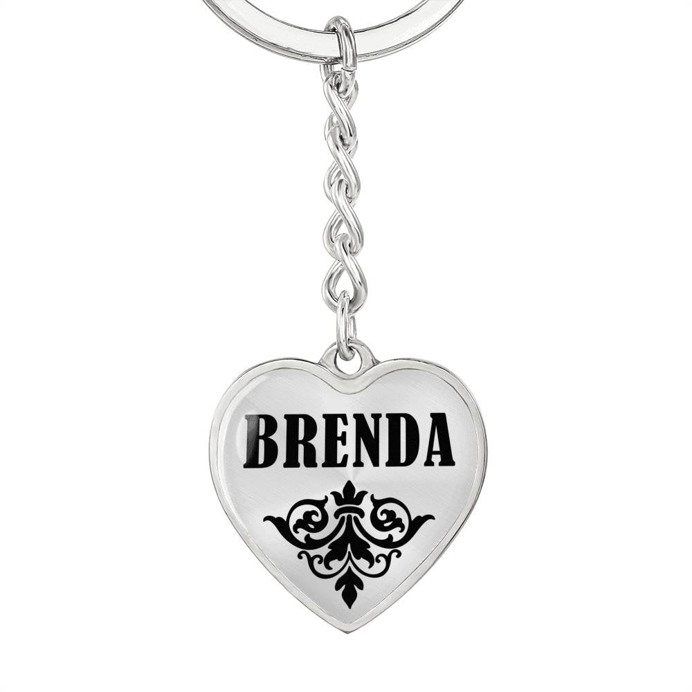 Brenda v01 - Heart Pendant Luxury Keychain