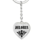 Delores v01 - Heart Pendant Luxury Keychain