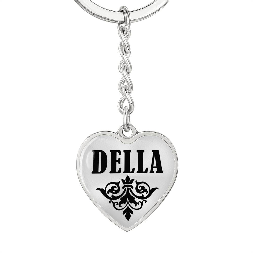 Della v01 - Heart Pendant Luxury Keychain