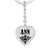 Ann v01 - Heart Pendant Luxury Keychain