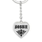 Bobbie v01 - Heart Pendant Luxury Keychain
