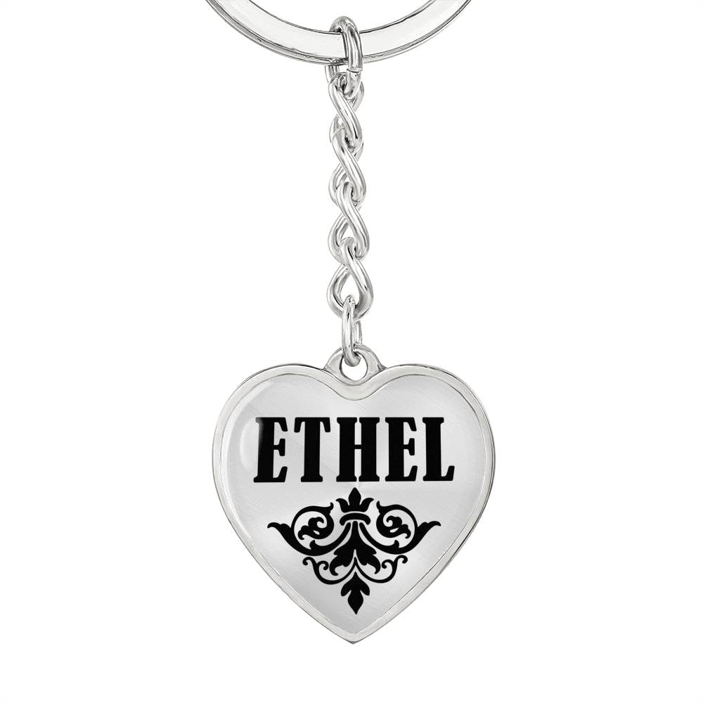 Ethel v01 - Heart Pendant Luxury Keychain
