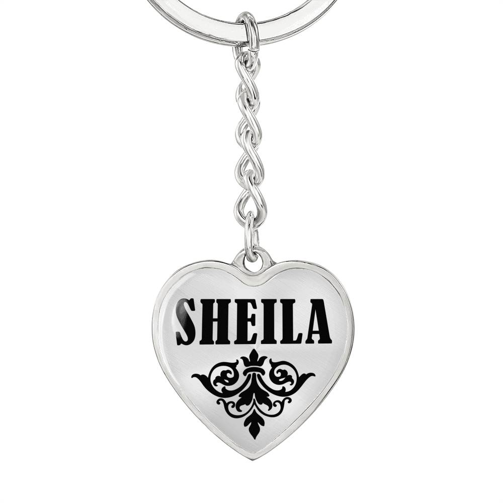 Sheila v01 - Heart Pendant Luxury Keychain