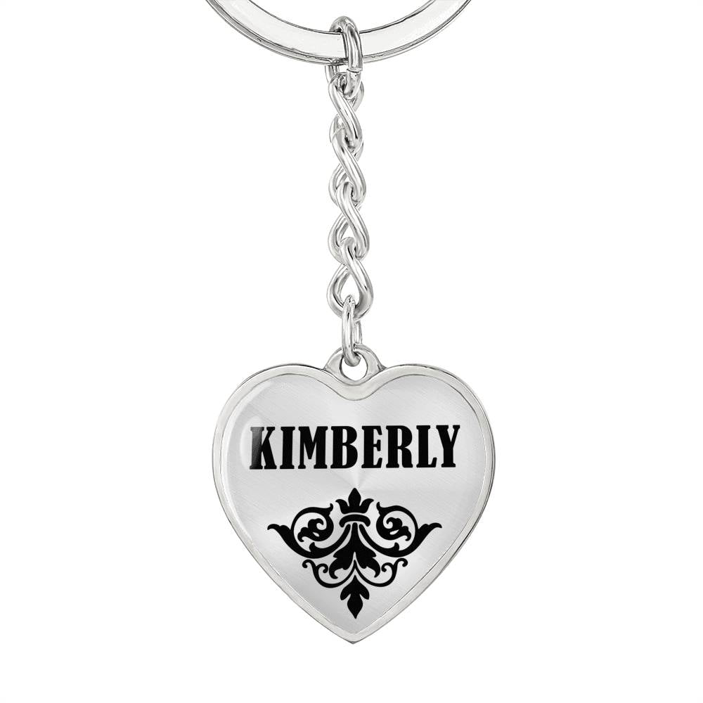 Kimberly v01 - Heart Pendant Luxury Keychain