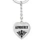 Kimberly v01 - Heart Pendant Luxury Keychain