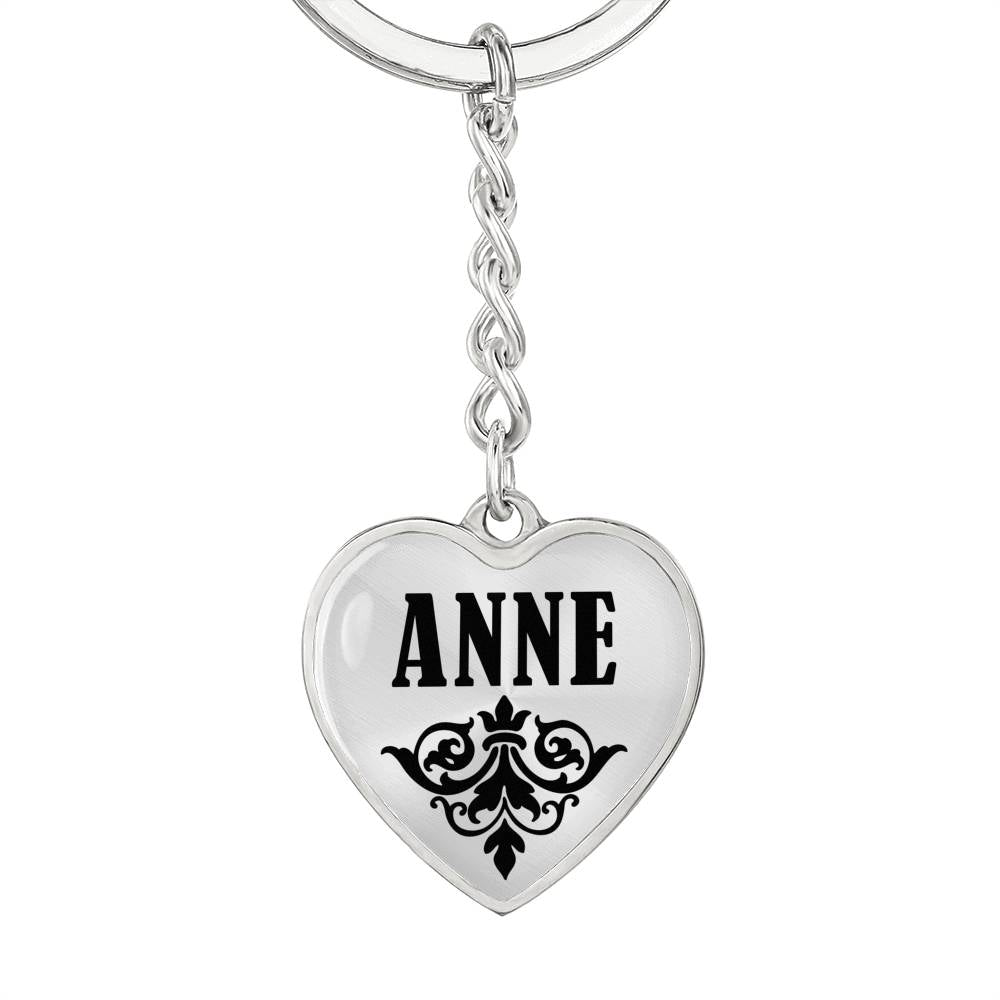 Anne v01 - Heart Pendant Luxury Keychain