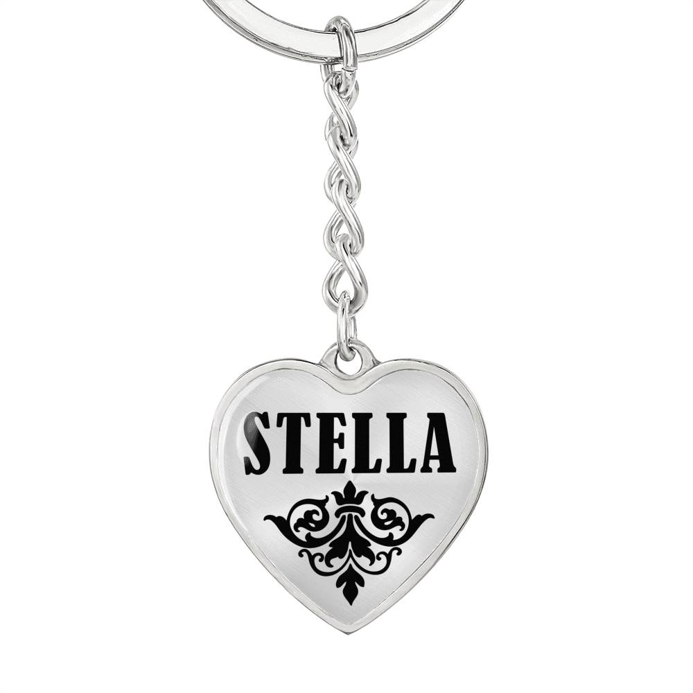 Stella v01 - Heart Pendant Luxury Keychain