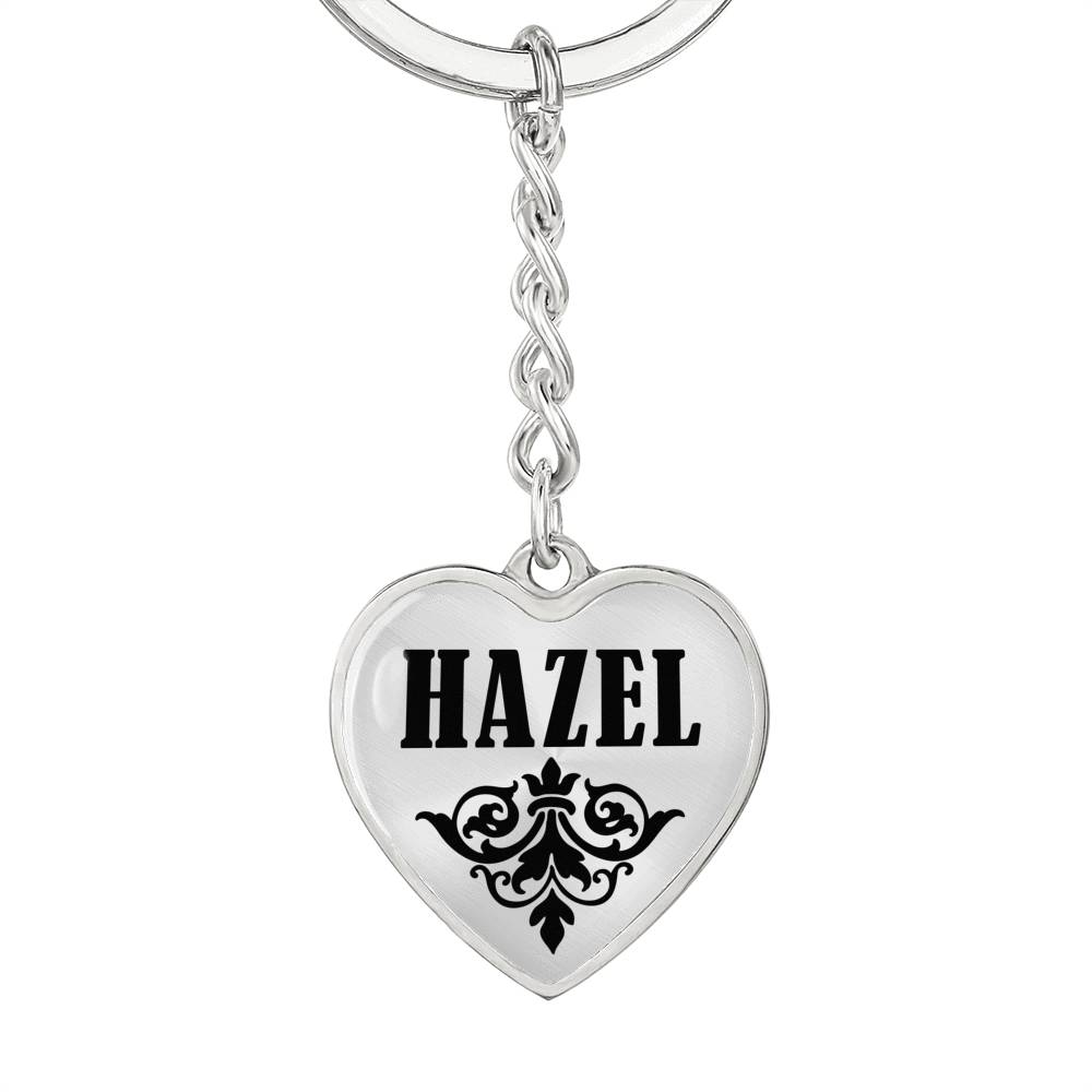 Hazel v01 - Heart Pendant Luxury Keychain