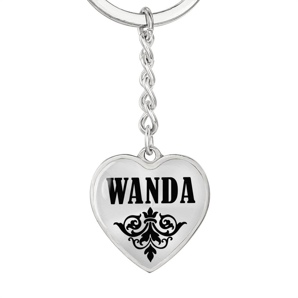 Wanda v01 - Heart Pendant Luxury Keychain