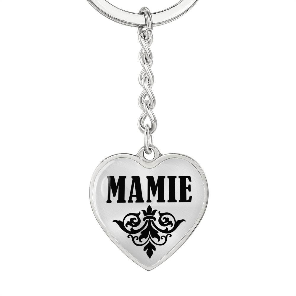 Mamie v01 - Heart Pendant Luxury Keychain