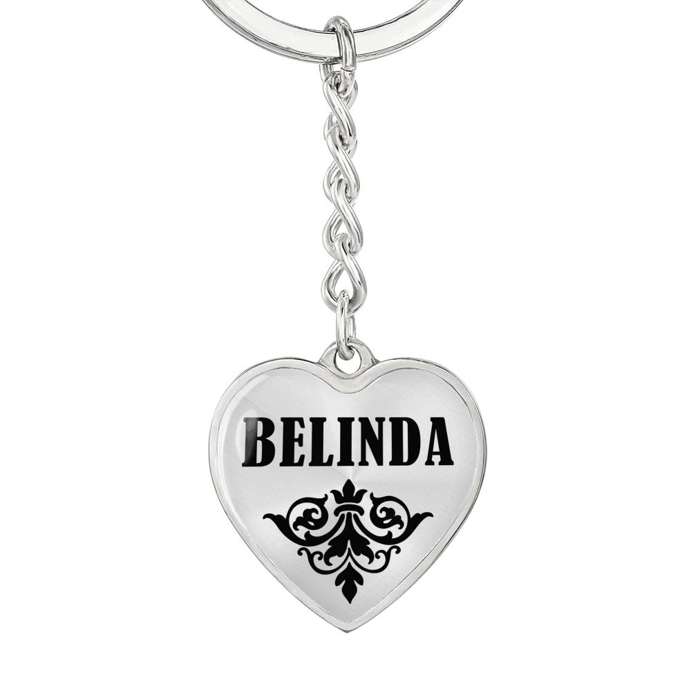 Belinda v01 - Heart Pendant Luxury Keychain